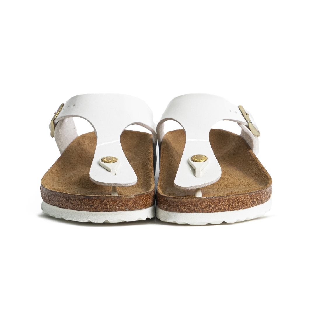 Dép Birkenstock Gizeh Birko Flor ‘White’ 745531