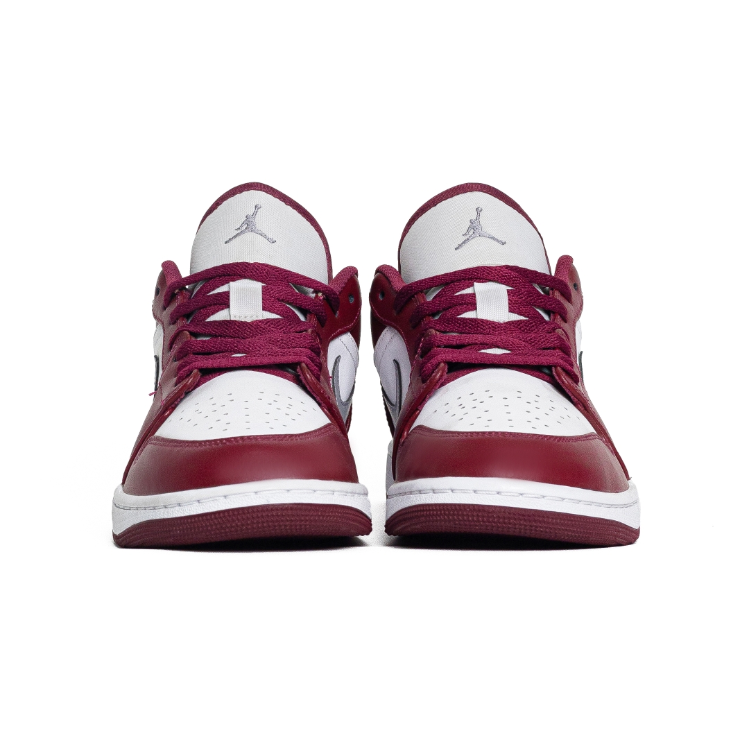 Nike Air Jordan 1 Low White Bordeaux 553558-615
