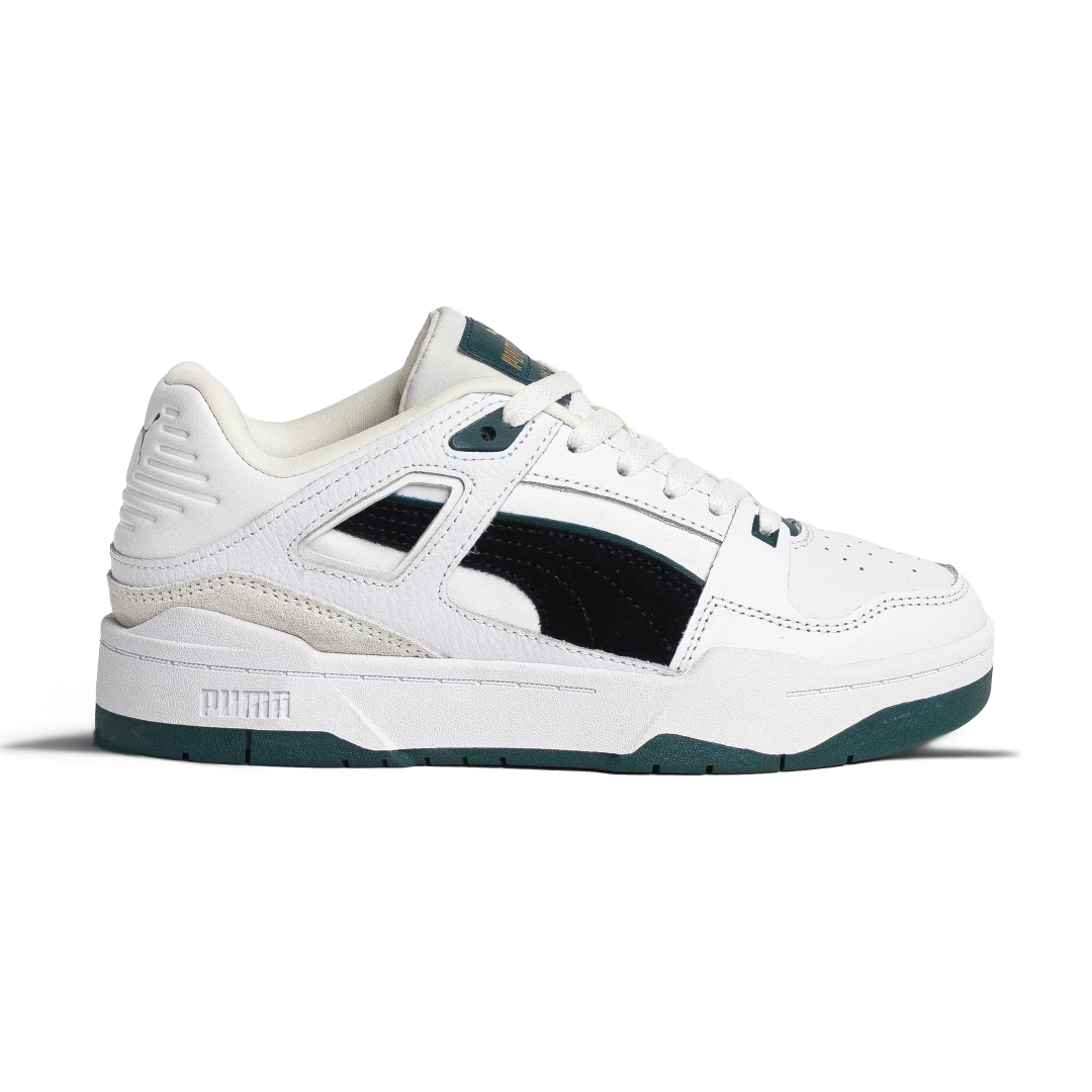 Puma Slipstream Lo Suede White Varsity Green 388634-03
