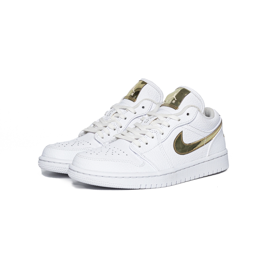 Nike Air Jordan 1 Low White Metallic Gold CZ4776-100