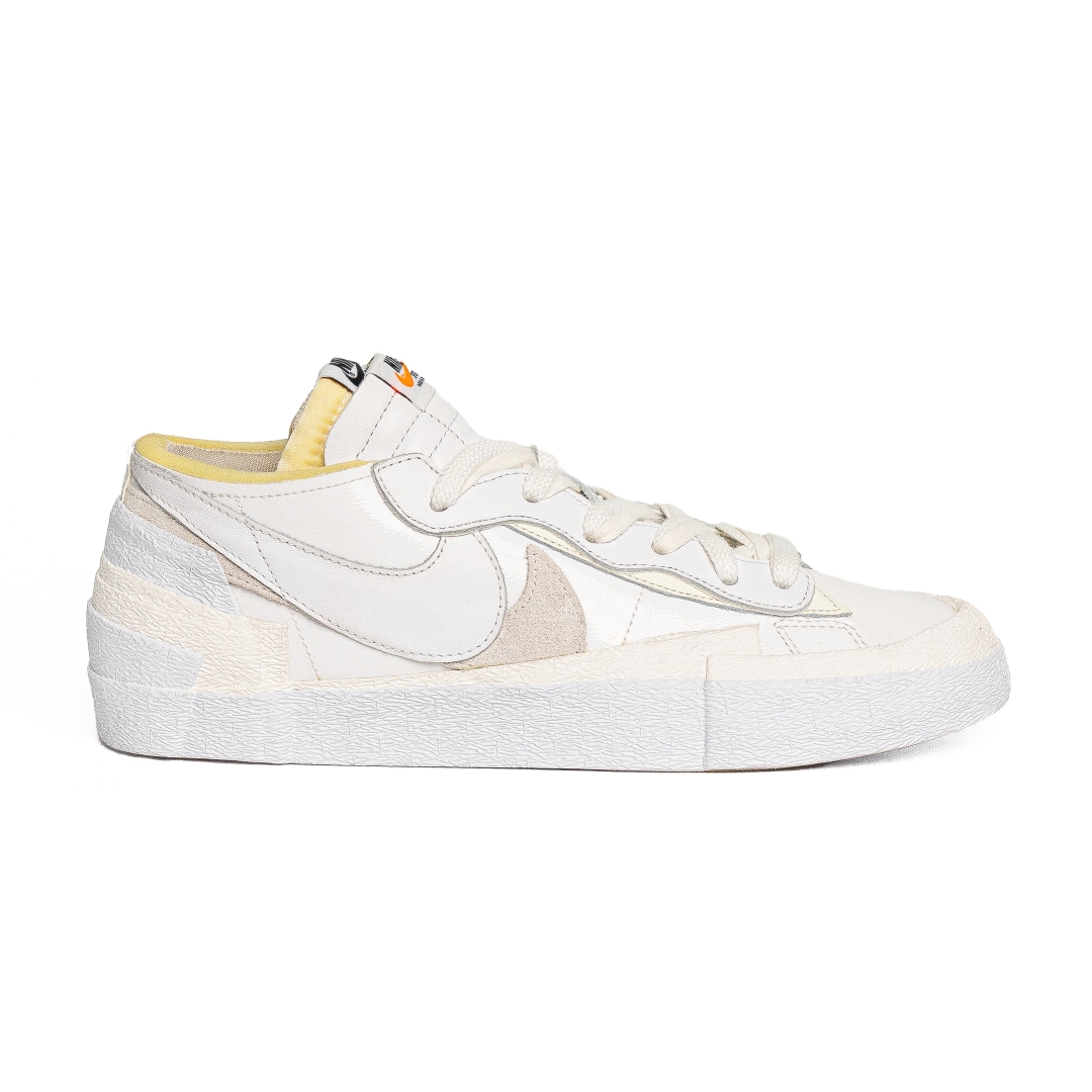 Nike Blazer Low x Sacai White Patent Leather DM6443-100