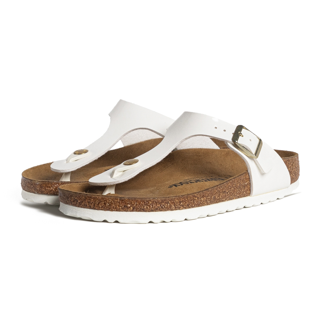 Dép Birkenstock Gizeh Birko Flor ‘White’ 745531