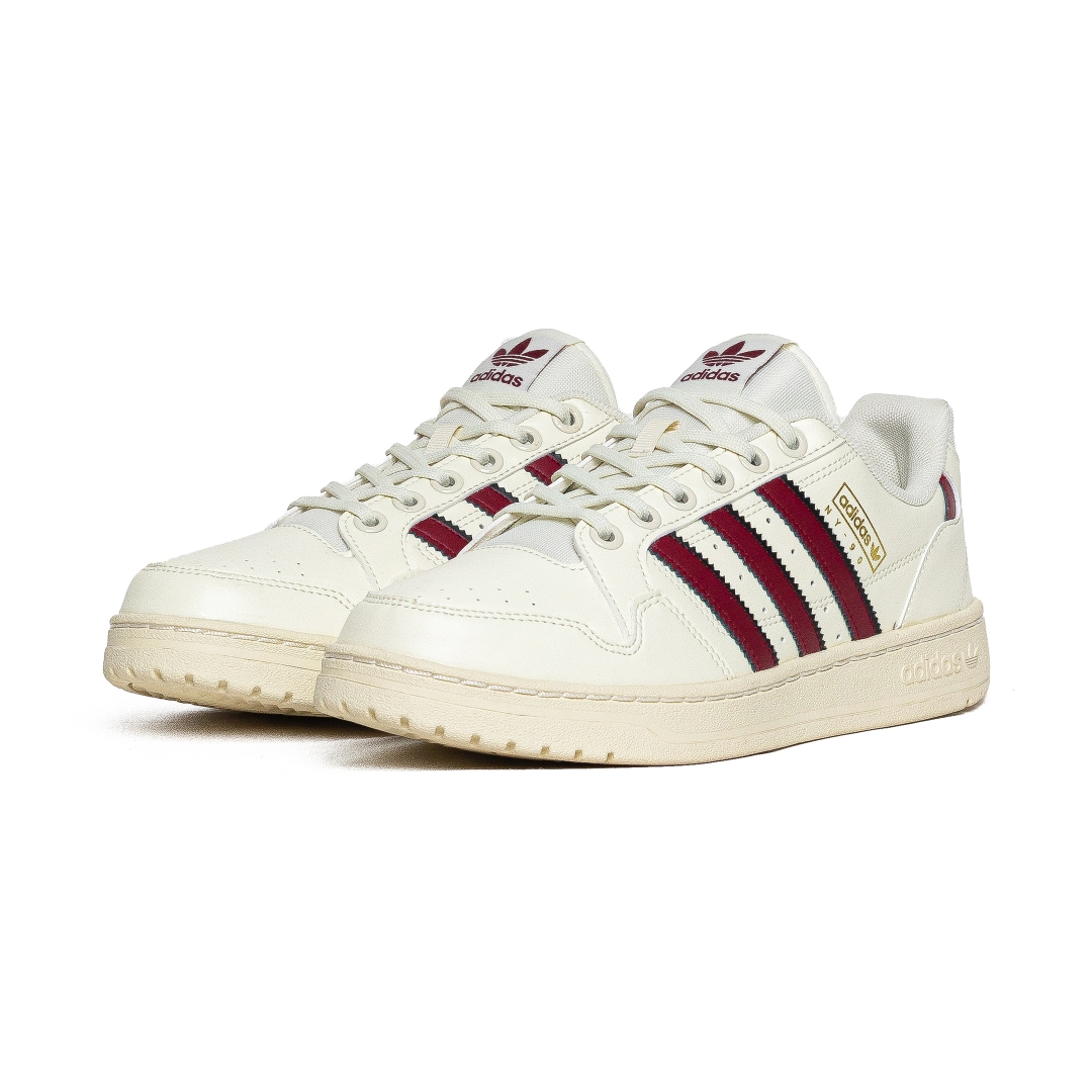 Adidas Originals Ny 90 Shoes Beige Red - H04429 