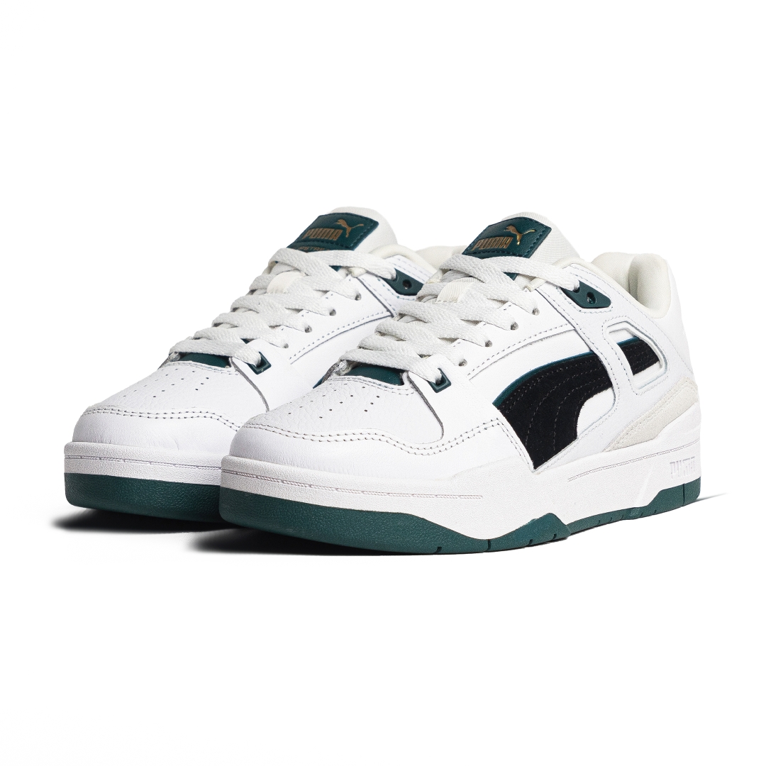 Puma Slipstream Lo Suede White Varsity Green 388634-03