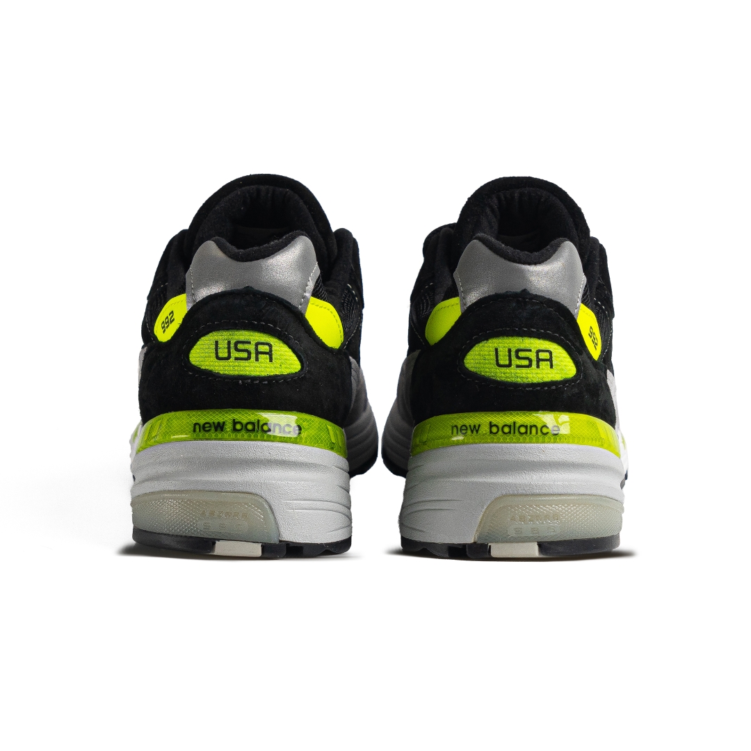 New Balance 992 MiUSA Black Grey Volt M992TQ