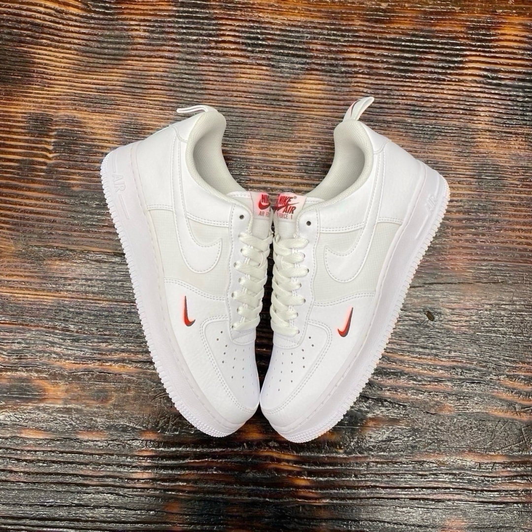 AF1 LOW WHITE UNIVERSITY RED DS