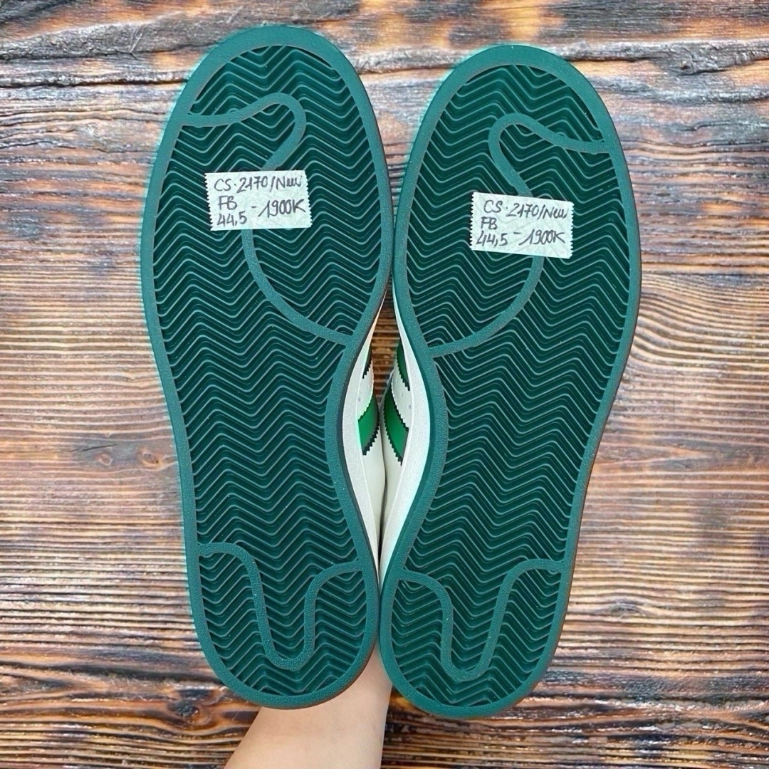 cs2170 - ADD CAMPUS 00 GREEN WHITE DS FB - 44.5