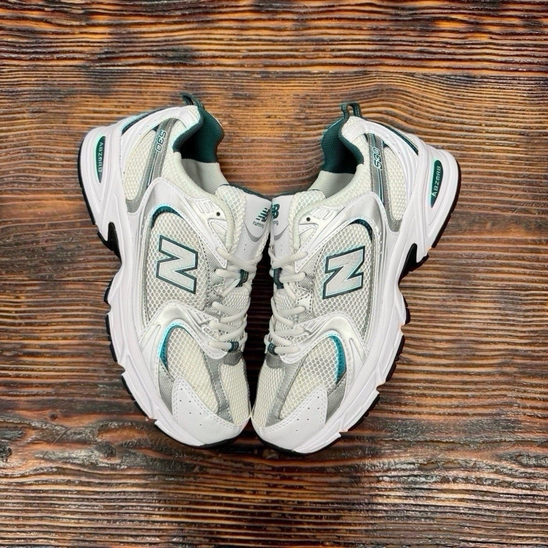 NBL530 WHITE SILVER GREEN DS