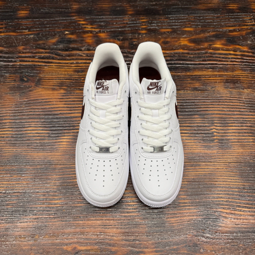 FJ4146112 AF1 LOW WHITE BURGUNDY DS