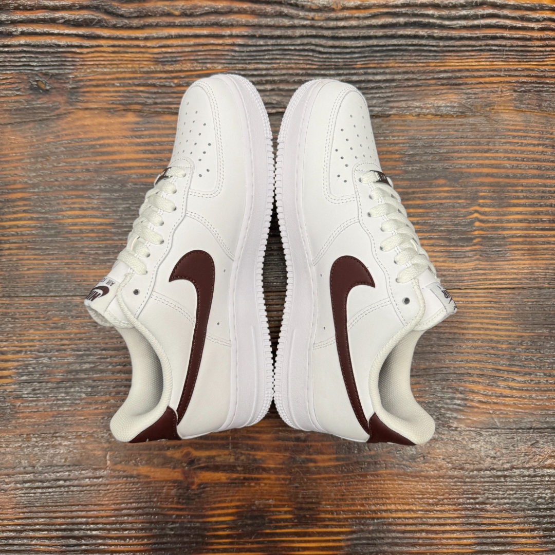 FJ4146112 AF1 LOW WHITE BURGUNDY DS