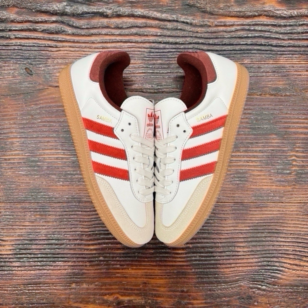 CS4165 - ADIDAS SAMBA WHITE BETTER SCARLET DS FB - 40