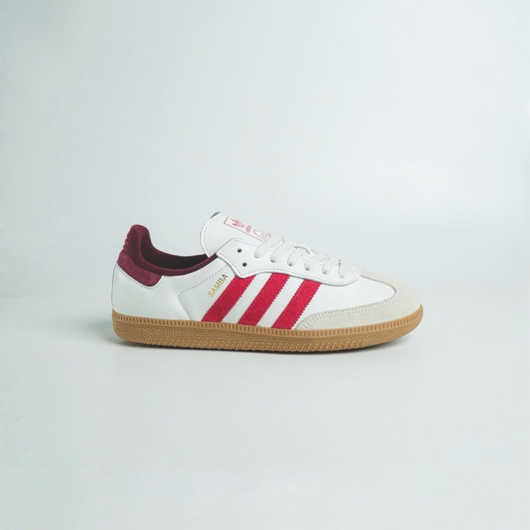 CS4165 - ADIDAS SAMBA WHITE BETTER SCARLET DS FB - 40