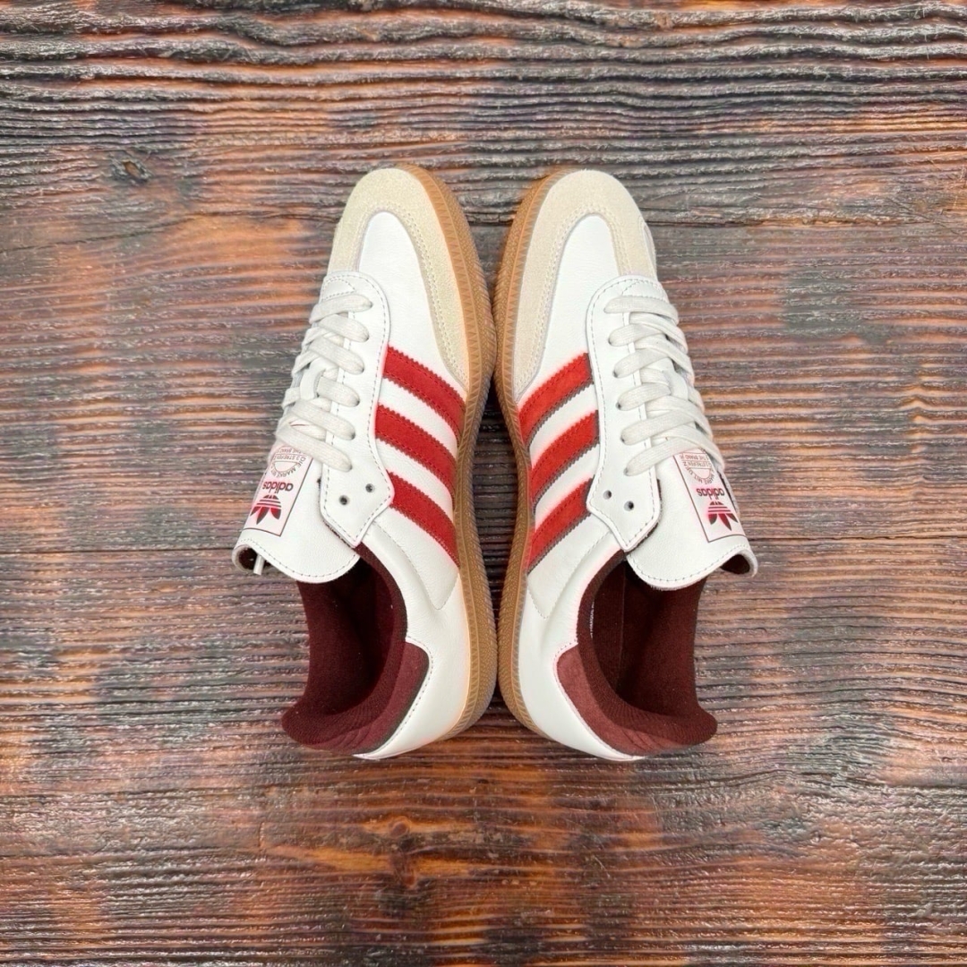 CS4165 - ADIDAS SAMBA WHITE BETTER SCARLET DS FB - 40