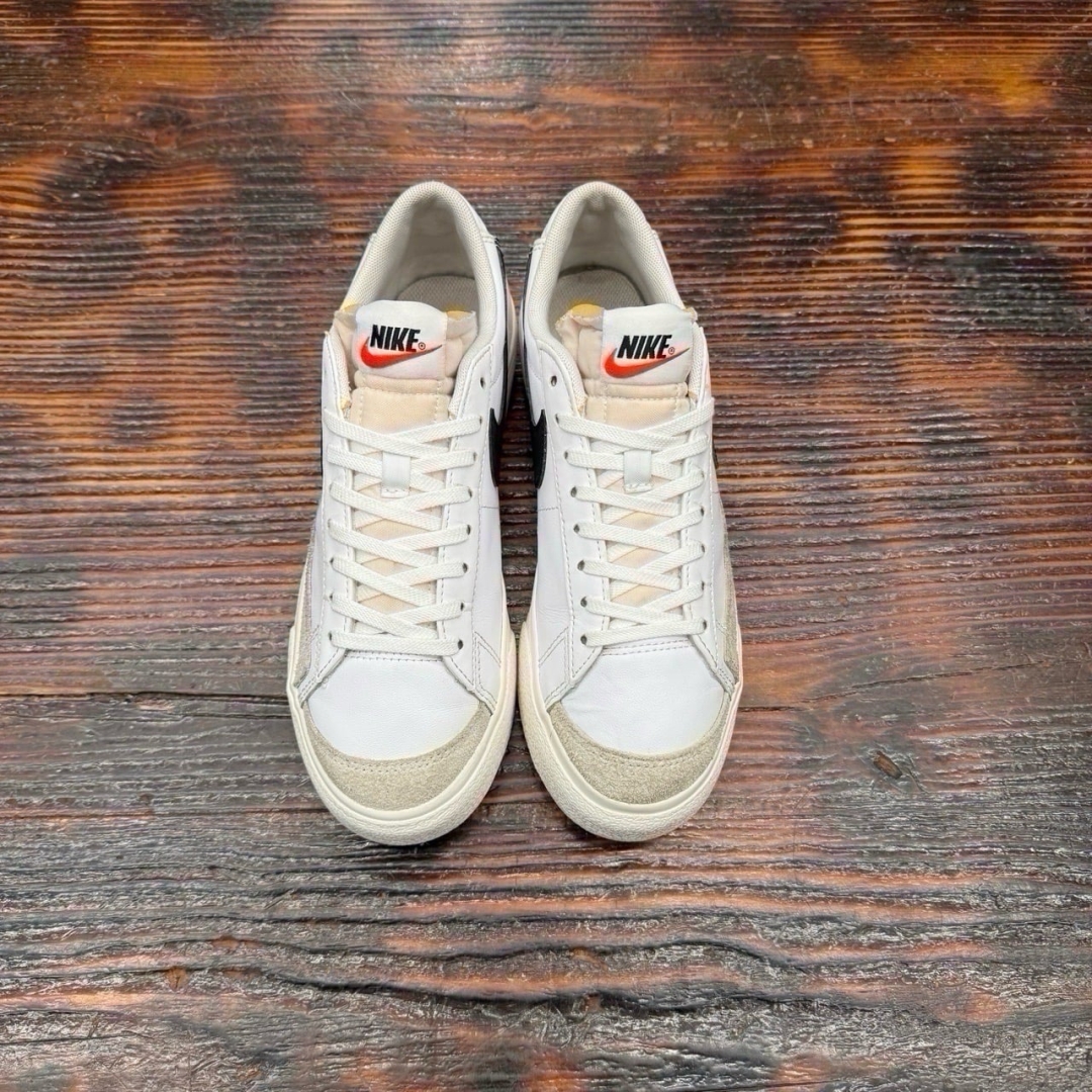 CS4264 - NIKE BLAZER FLATFORM WHITE BLACK - 38