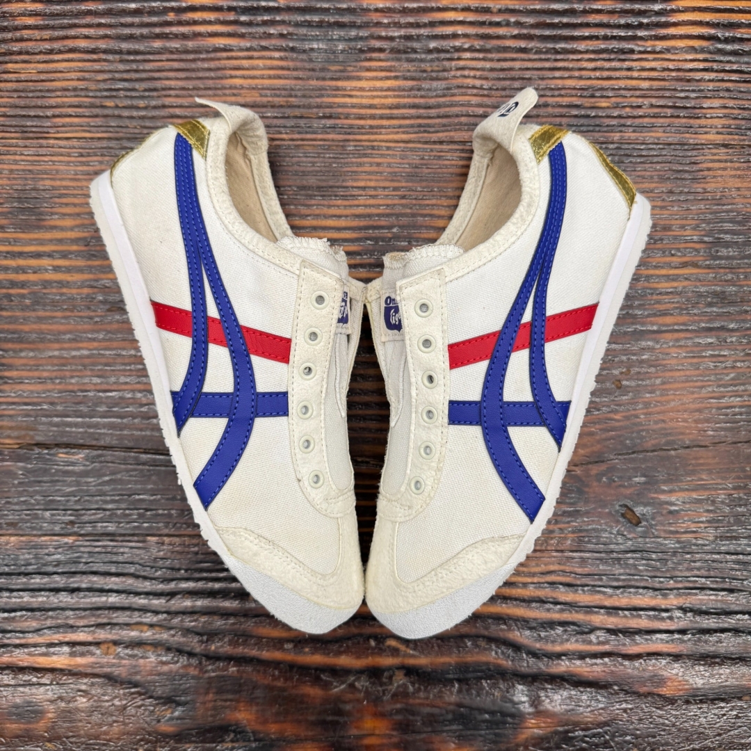 CS4382 - ONITSUKA TIGER MEXICO 66 SLIPON WHITE BLUE - 37,5