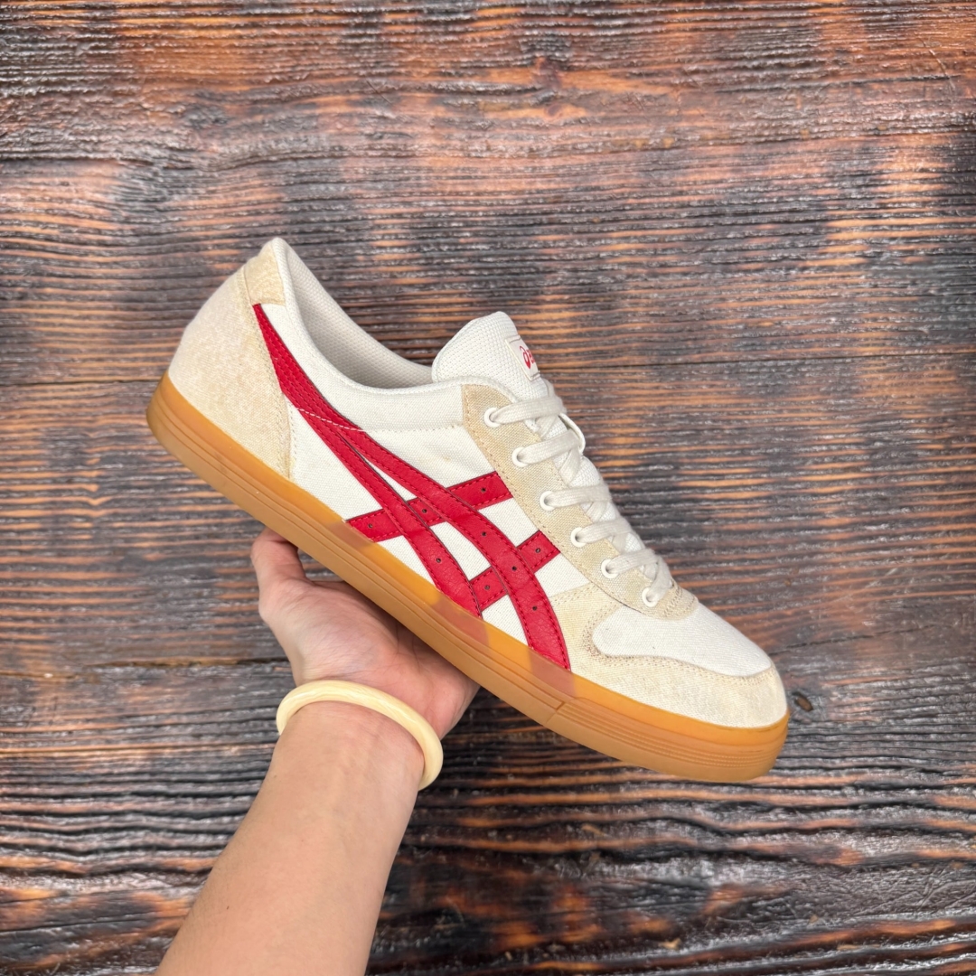 CS4393 - ASICS AARON WHITE RED - 46,5