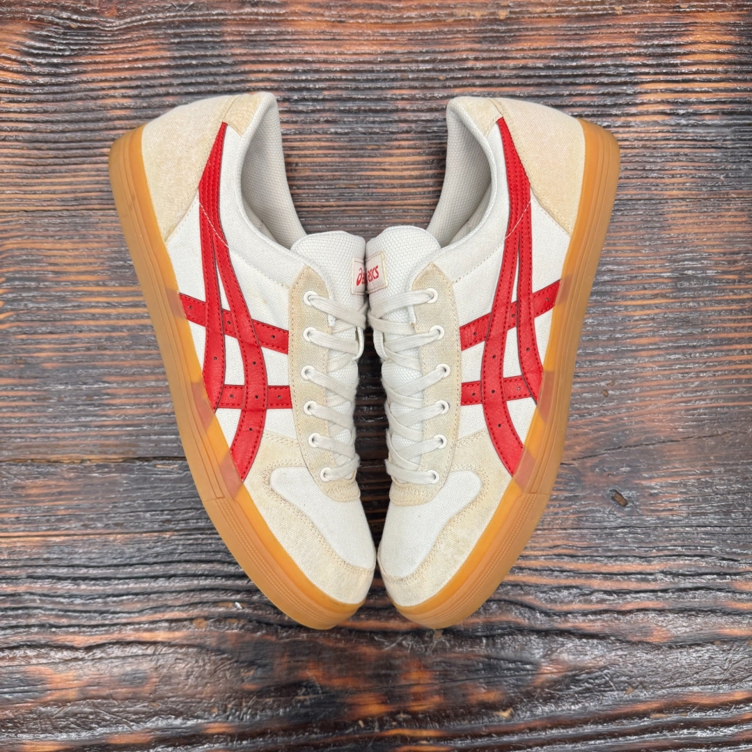 CS4393 - ASICS AARON WHITE RED - 46,5