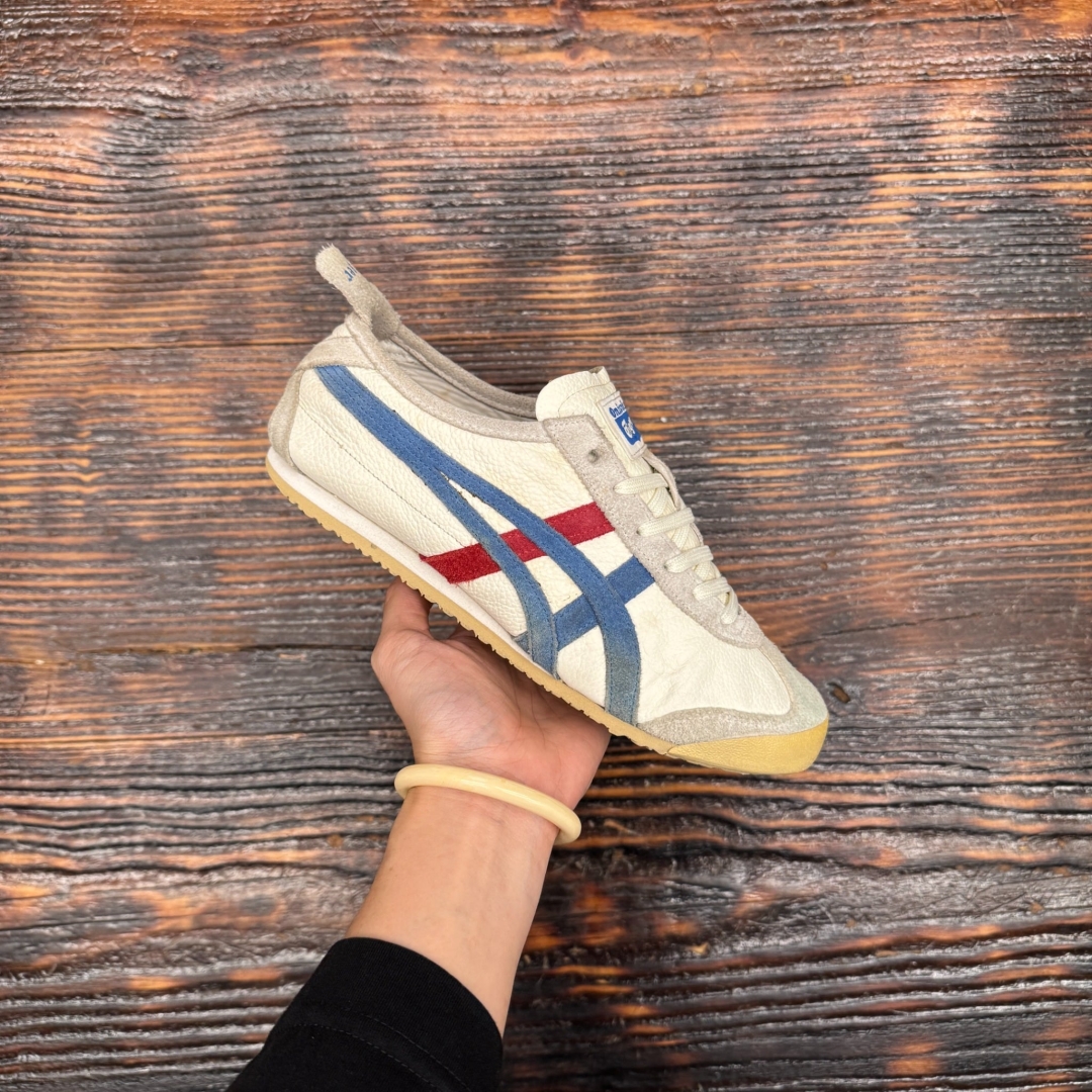 CS4413 - ONITSUKA TIGER MEXICO 66 VIN WHITE BLUE - 37,5