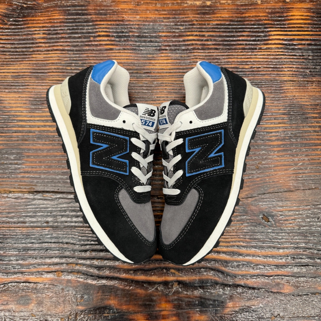 CS4452 - NEWBALANCE 574 BLACK BLUE DS FB