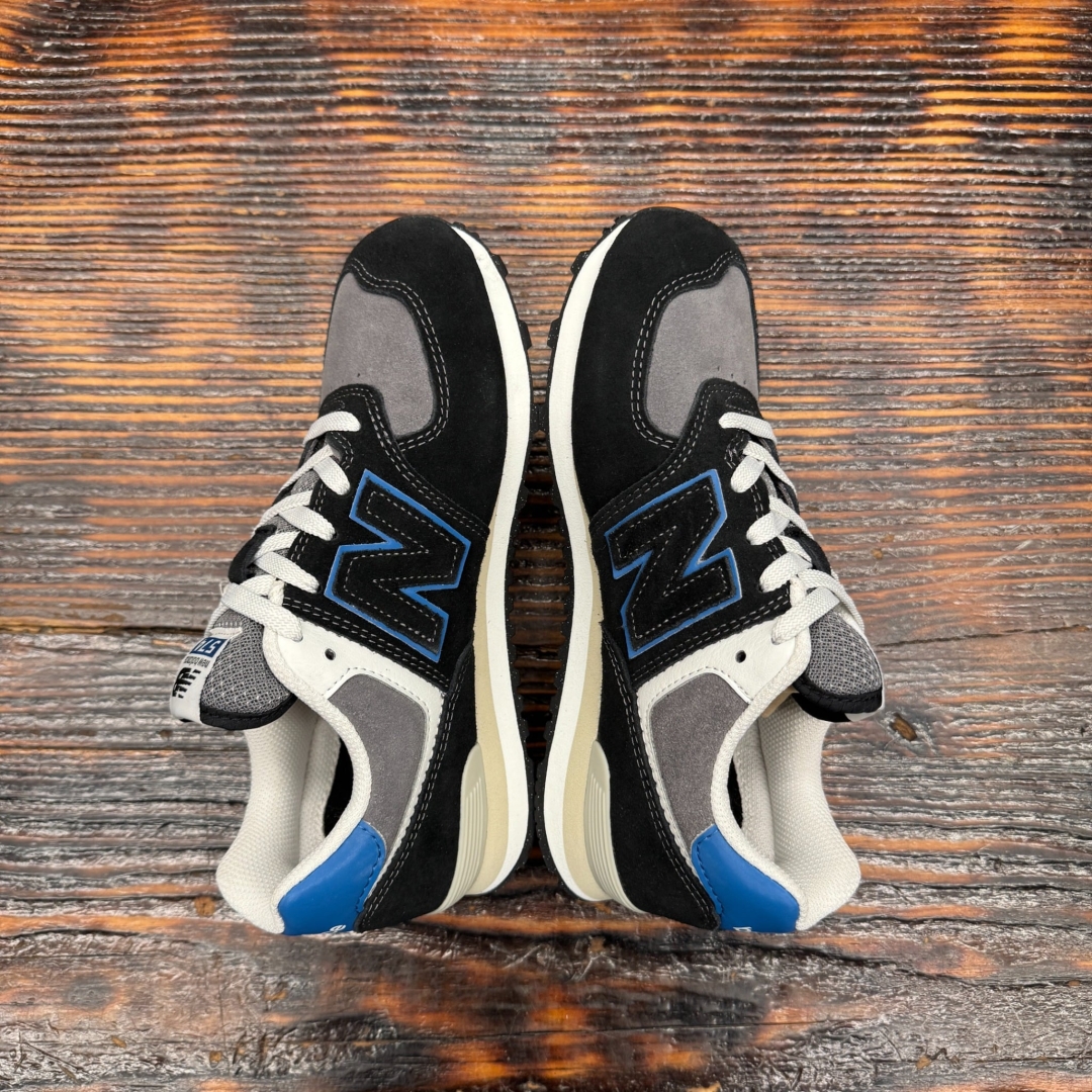 CS4452 - NEWBALANCE 574 BLACK BLUE DS FB