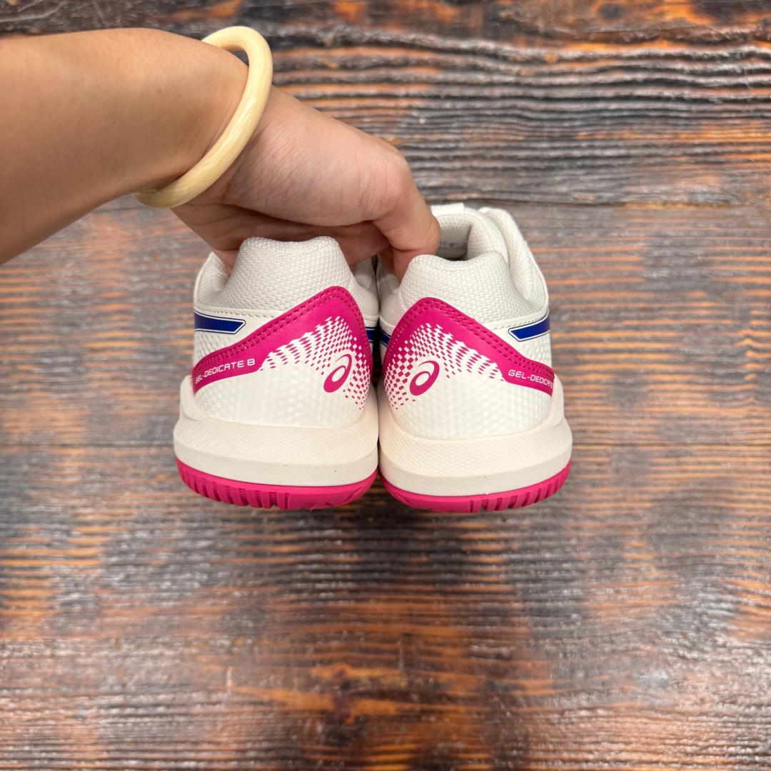 1042A237 ASICS GEL DEDICATE 8 PINK DS FB