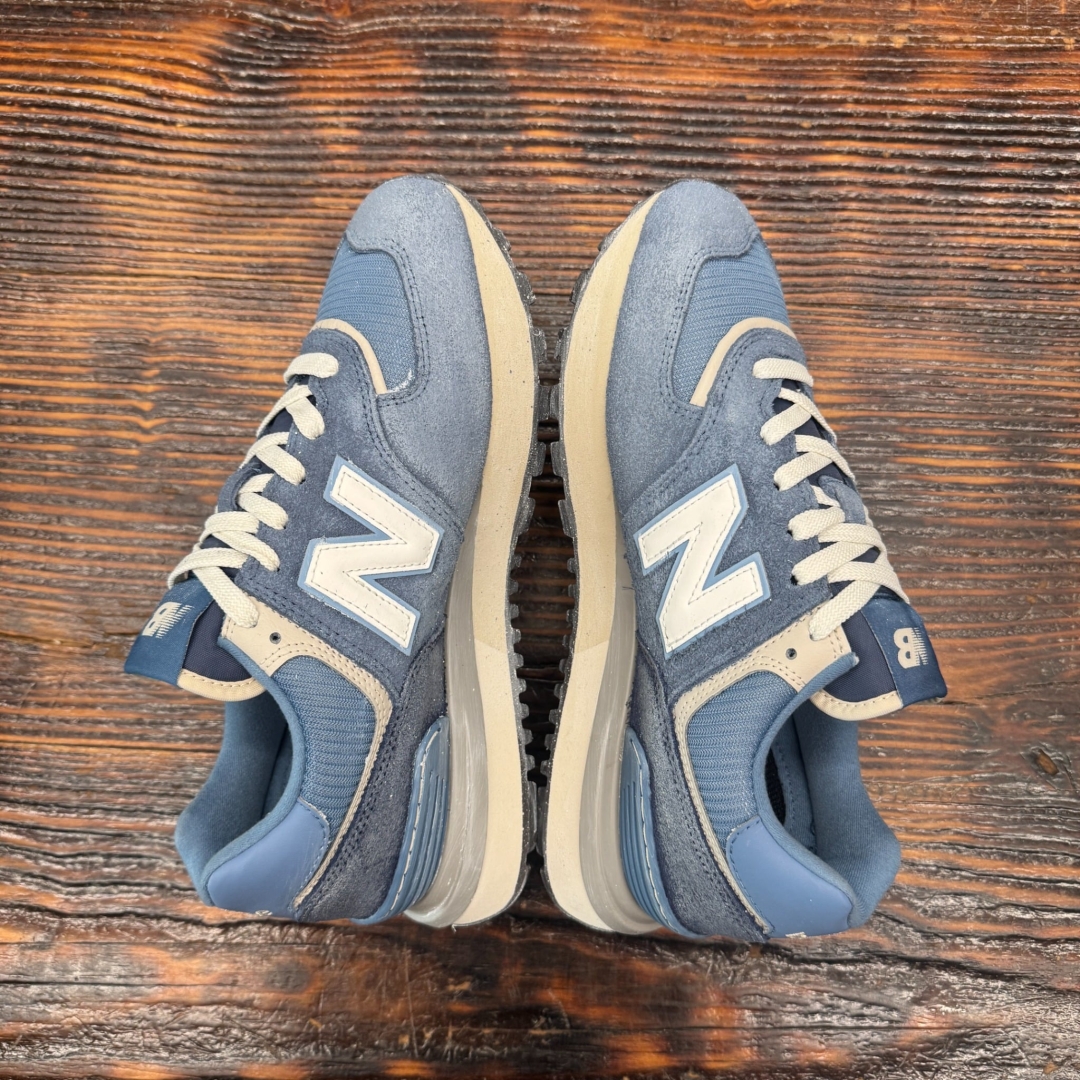 U574LGDI NEWBALANCE 574 BLUE WHITE DS FB