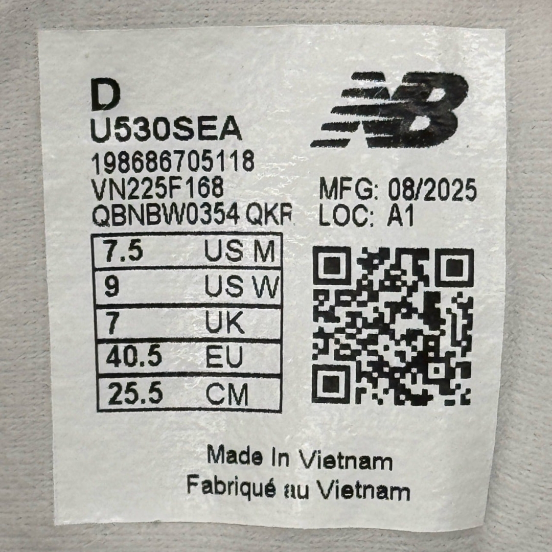 U530SEA NEWBALANCE 530 SILVER METALLIC REFLECTION DS FB - 40,5