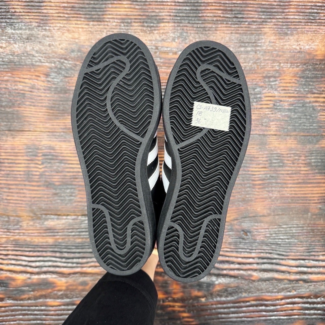 CS4739 - ADIDAS SUPERSTAR ALL BLACK DS FB - 36