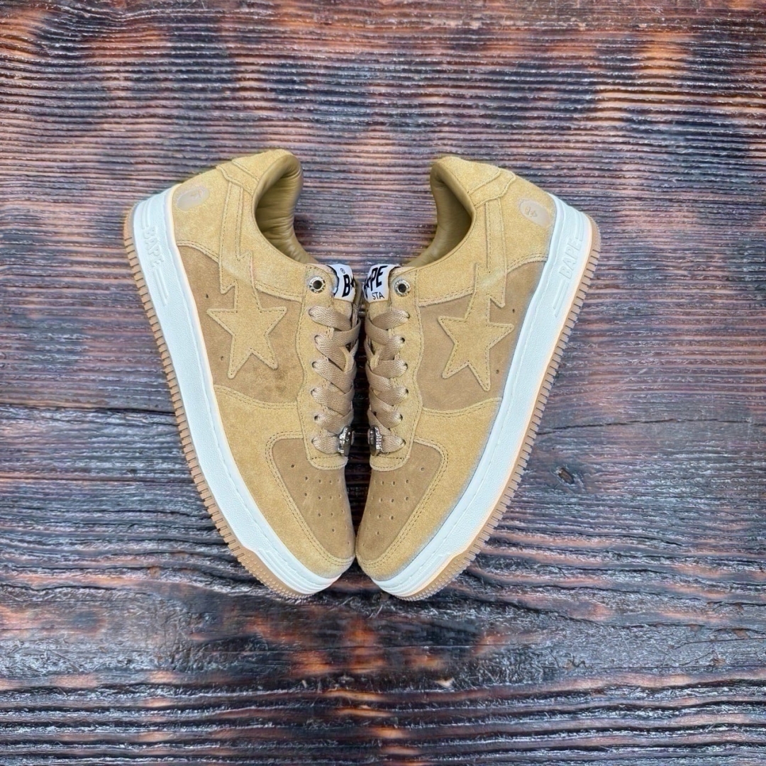 CS4745 - BAPE STA SUADE YELLOW DS FB - 7