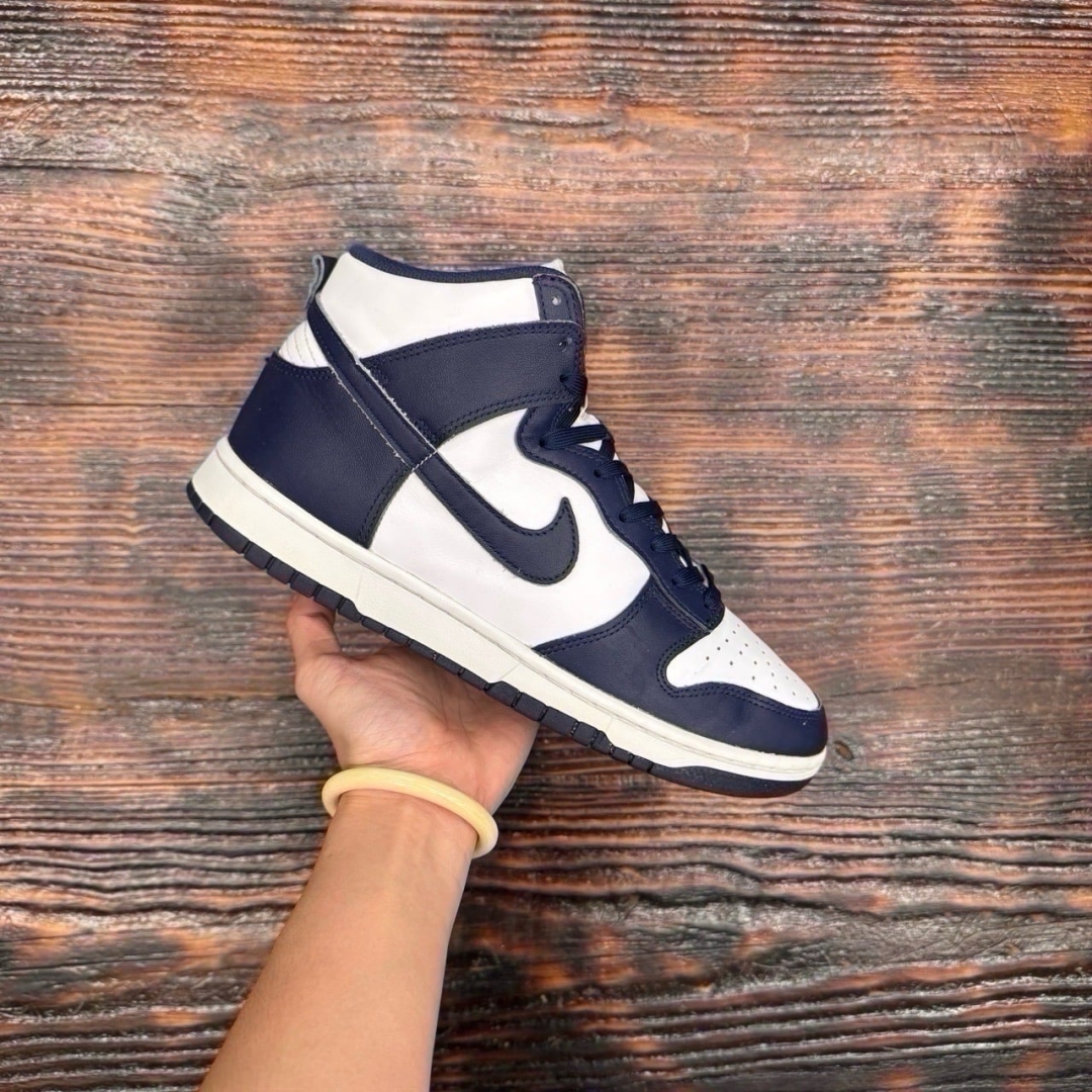 DU510 - DUNK HIGH WHITE NAVY - 42,5