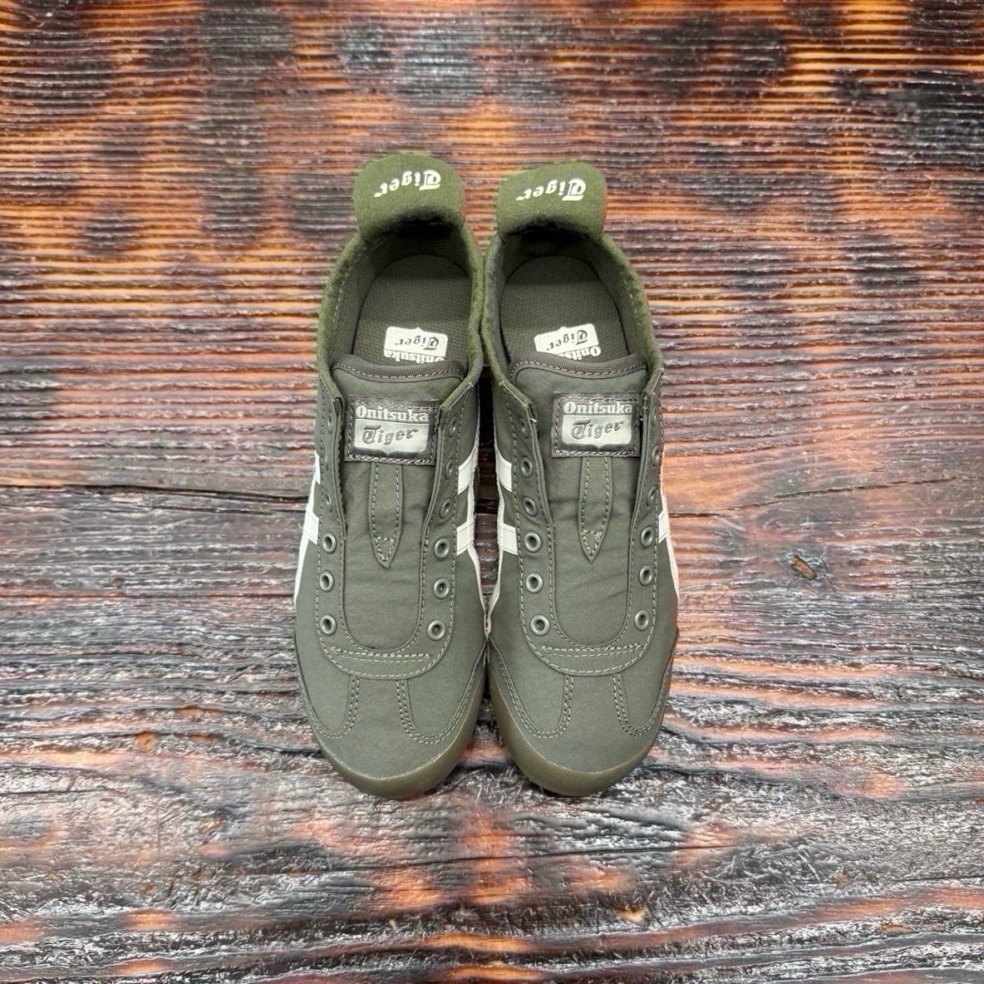 CS4760 - ONITSUKA TIGER MEXICO 66 SLIP ON OLIVE LN FB - 36